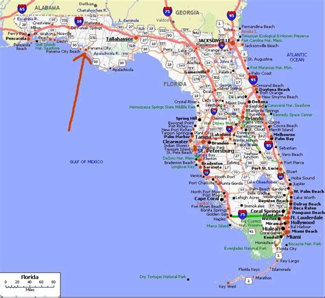 Panama City Beach Florida Map